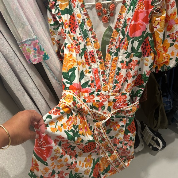FARM Rio Colorful Floral Mini Dress - Picture 1 of 9